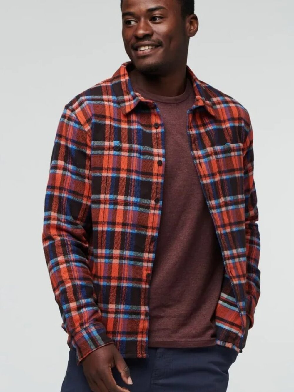 Cotopaxi Mero Flannel Shirt Mens XL Multicolor Organic Cotton Button Up Gorpcore